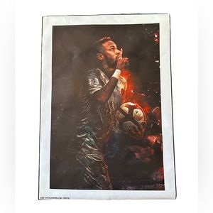 Brazil Neymar Art Poster Canvas Print Unframed